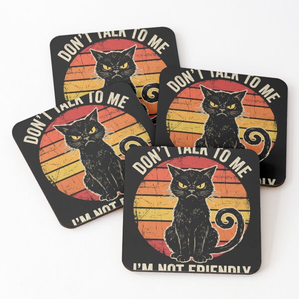 Item preview, Don't Talk To Me I'm Not Friendly Grumpy Cat Introvert Funny Feline  designed and sold by w66aboo.