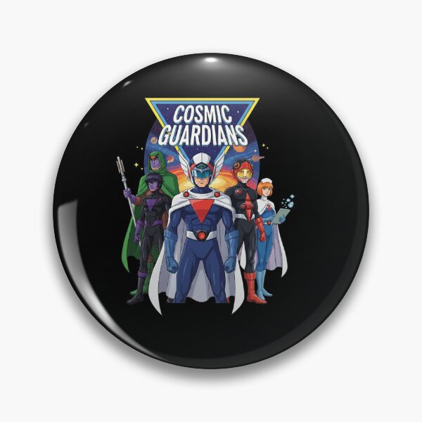 Item preview, Cosmic Guardians Retro Sci-Fi Space Superhero designed and sold by Dravienart.
