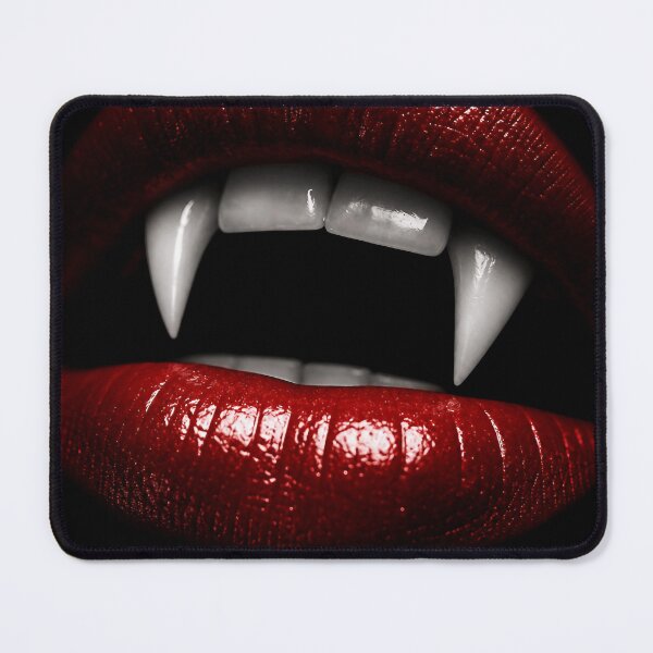 Item preview, Bite Me — Gothic Vampire Fangs & Crimson Lips designed and sold by Jandedan.