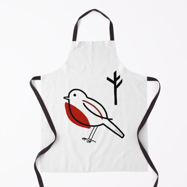 Item preview, Minimalist Robin Line Art with Winter Tree designed and sold by Dyche Studio.