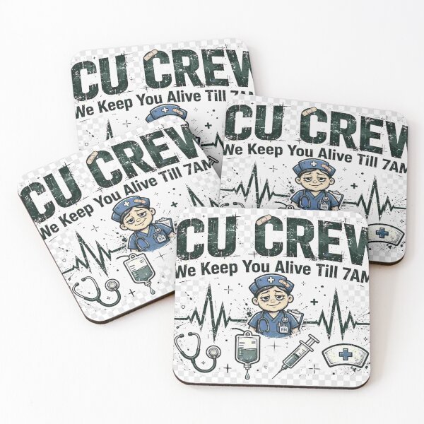 Item preview, ICU Crew We Keep You Alive Till 7AM Funny Shirt designed and sold by Petringo.