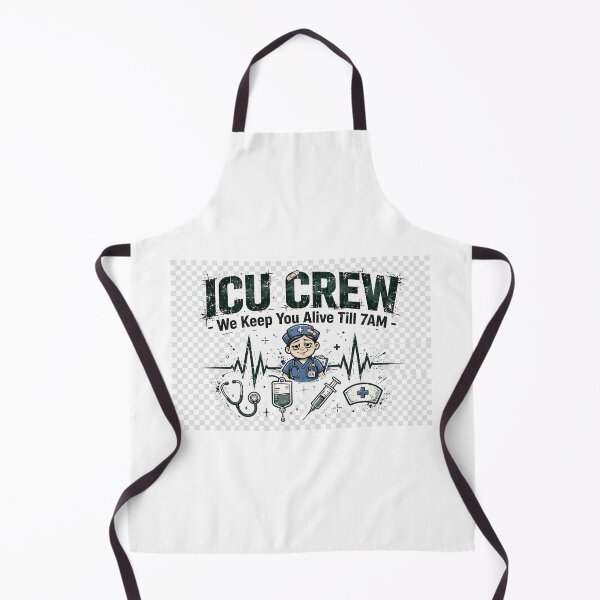 Item preview, ICU Crew We Keep You Alive Till 7AM Funny Shirt designed and sold by Petringo.