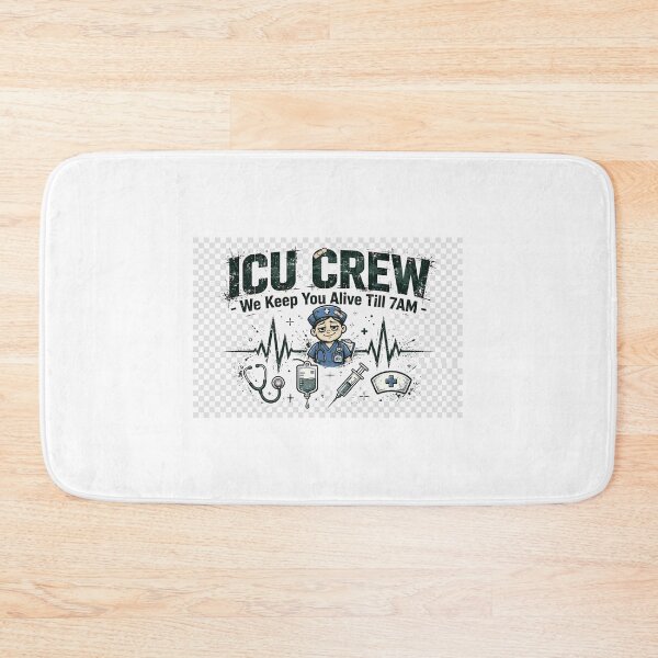 Item preview, ICU Crew We Keep You Alive Till 7AM Funny Shirt designed and sold by Petringo.