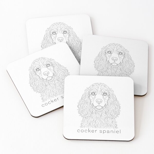 Item preview, Cocker Spaniel Line Art designed and sold by SUP-R-Ts.