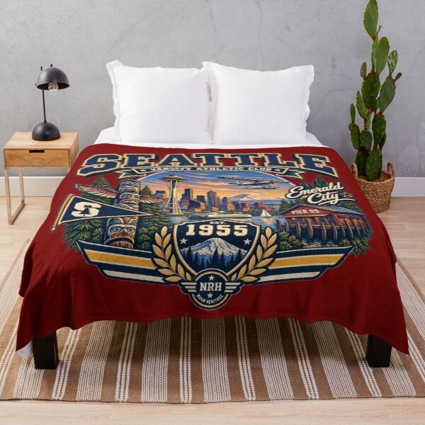 Item preview, Seattle Washington Varsity 1955 Design designed and sold by Normandy Road Heritage™ - Vintage Garage Art.