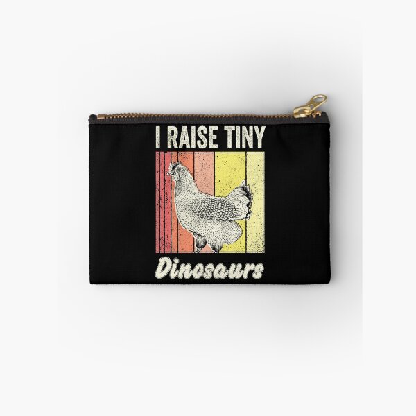 Item preview, I Raise Tiny Dinosaurs Funny Retro Vintage Farmer Chicken designed and sold by Saad Akchich.