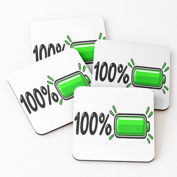 Item preview, 100% Charged Battery T-Shirt, Funny Fully Charged Tee, Green Battery Shirt, Energy Humor Gift designed and sold by MDShop011A.