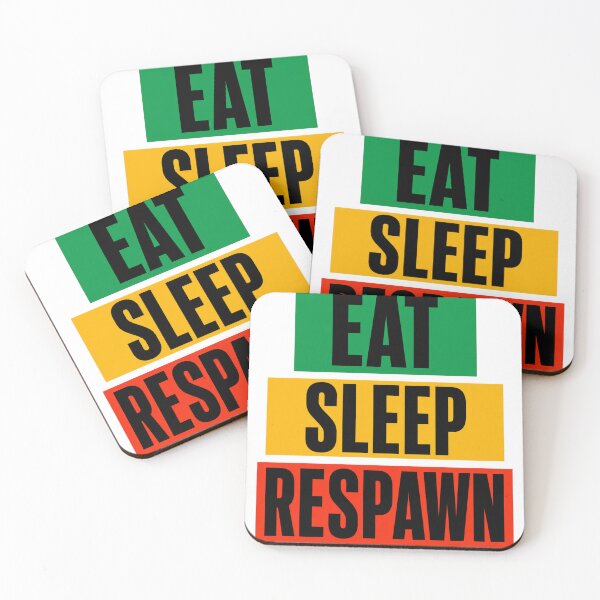 Item preview, Eat Sleep Respawn Funny Gamer Quote designed and sold by the-dovlat.