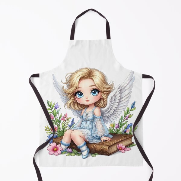 Item preview, Cute Angel with Beautiful Flowers designed and sold by Pim-Crystal.