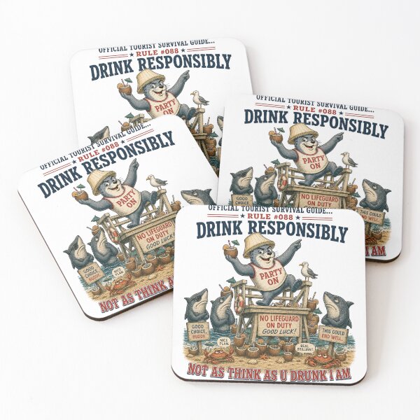 Item preview, Official Tourist Survival Guide - Not As Think As U Drunk I Am designed and sold by Pepper's Ink & Stitch.