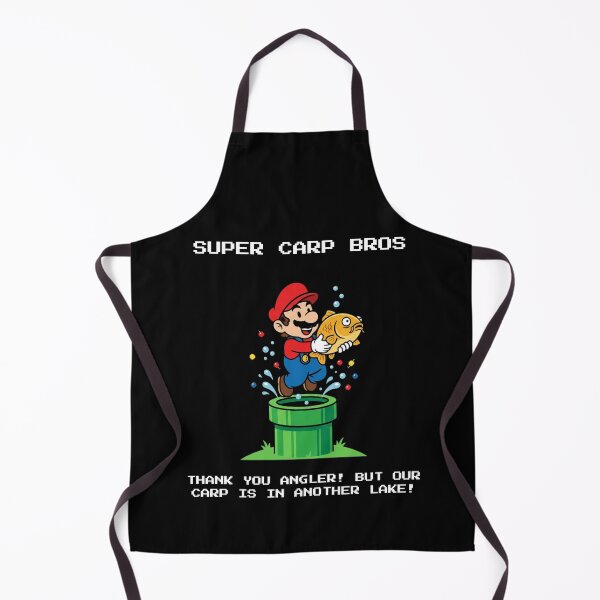 Item preview, Super Carp Bros Retro Video Game Fishing Parody designed and sold by GeekAnglerStore.