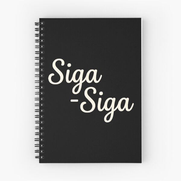 Item preview, Siga Siga Greek Quote Minimalist Typography Black Aesthetic designed and sold by MavtM.