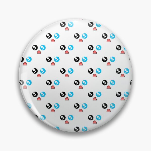 Item preview, Cute kawaii surprides blue eye face pattern designed and sold by BlushyPrint.