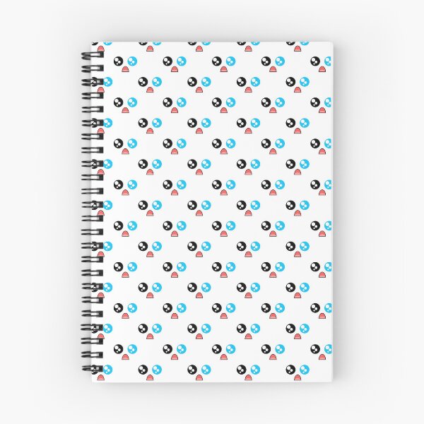 Item preview, Cute kawaii surprides blue eye face pattern designed and sold by BlushyPrint.