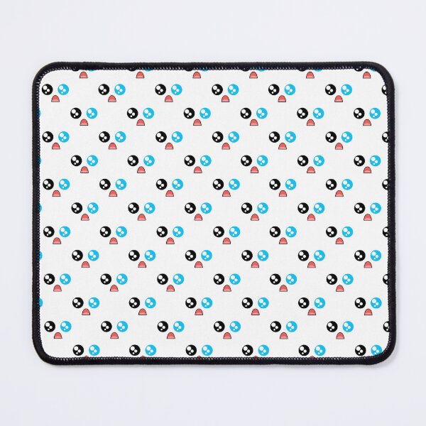 Item preview, Cute kawaii surprides blue eye face pattern designed and sold by BlushyPrint.