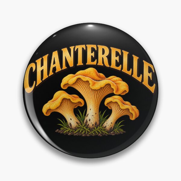 Item preview, Chanterelle Mushroom Vintage Foraging Design designed and sold by OddHobbyClub.