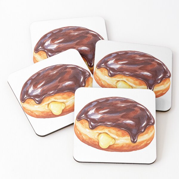Item preview, Boston Cream Donut Watercolor designed and sold by saltyhydrangea.