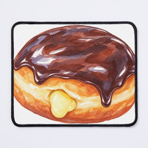 Item preview, Boston Cream Donut Watercolor designed and sold by saltyhydrangea.