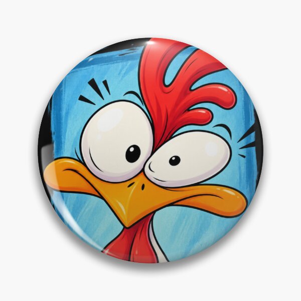 Item preview,  Angry Chicken Cartoon – Funny Crazy Bird Illustration designed and sold by waikibi ⭐⭐⭐⭐⭐.