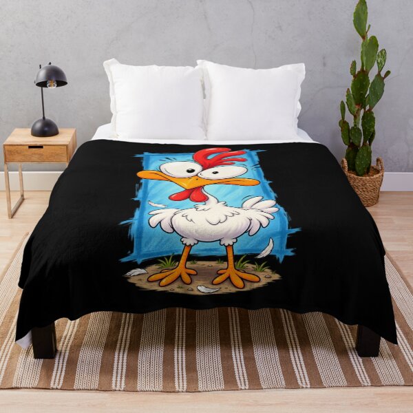 Item preview, Angry Chicken Cartoon – Funny Crazy Bird Illustration designed and sold by waikibi ⭐⭐⭐⭐⭐.