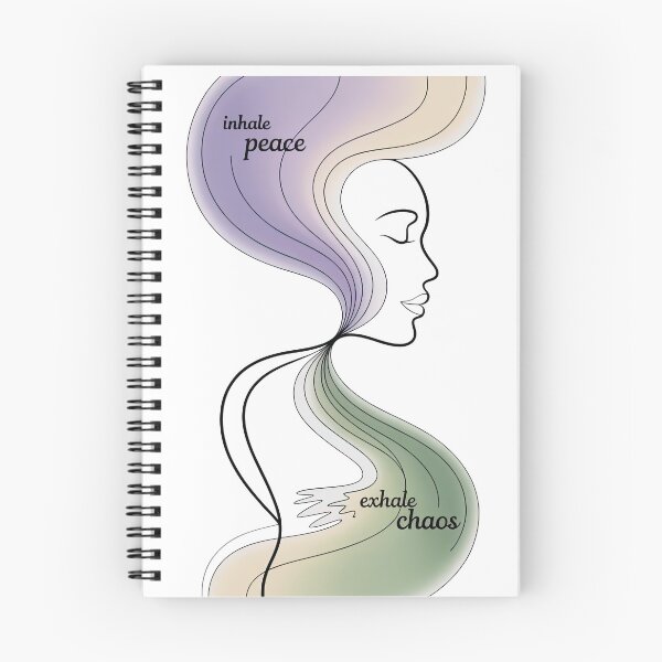 Item preview, Inhale Peace Exhale Chaos Profile Figure for Yoga and Meditation designed and sold by 108stillness.