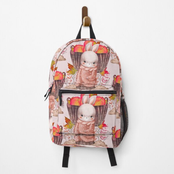 Item preview, Cozy Fall Design | Cute Rabbit & Apple Basket designed and sold by AppealingVibes.