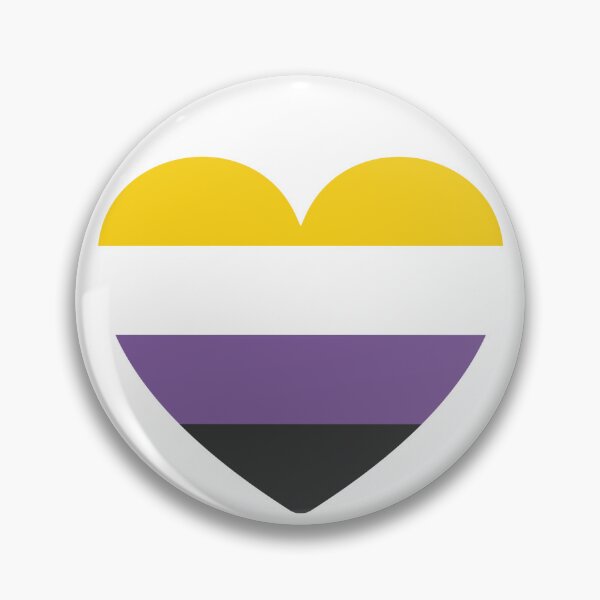 Item preview, Nonbinary Pride Heart designed and sold by kat-ryn.