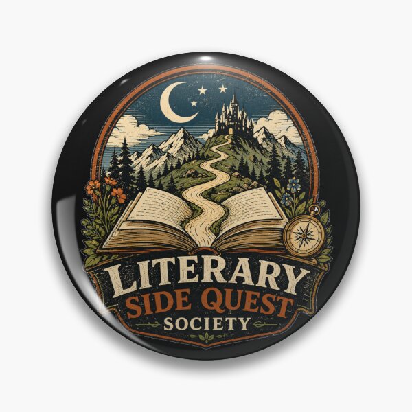 Item preview, Literary Side Quest Society – Vintage Fantasy Reader designed and sold by Golden Era Studio.