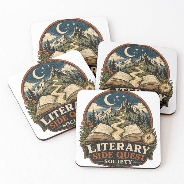 Item preview, Literary Side Quest Society – Vintage Fantasy Reader designed and sold by Golden Era Studio.