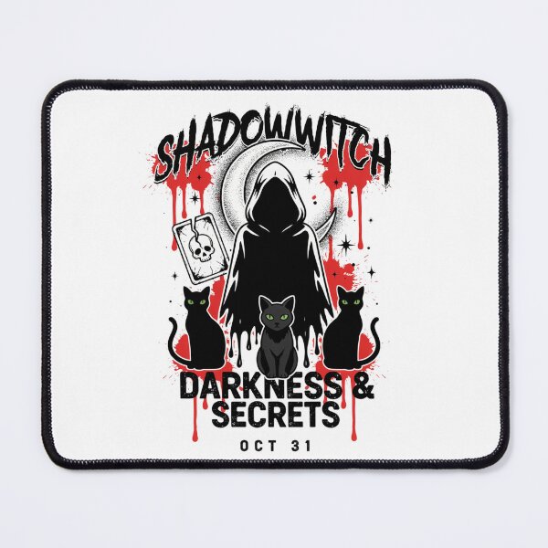 Item preview, Shadowwitch Halloween Design – Hooded Witch Darkness & Secrets Graphic Tee v1 designed and sold by DarylWelsh2024.