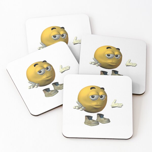 Item preview, Shrugging 3D Yellow Emoji - Funny Retro Internet Meme Graphic Art designed and sold by Austroz.