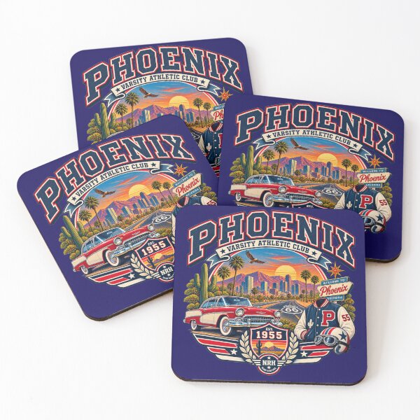 Item preview, Phoenix Arizona Varsity 1955 Design designed and sold by Normandy Road Heritage™ - Vintage Garage Art.