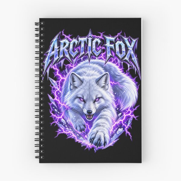Item preview, Arctic Fox Lightning – Electric Winter Wildlife Art designed and sold by creativebymateo.
