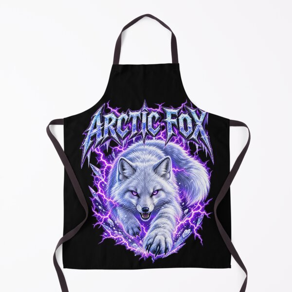 Item preview, Arctic Fox Lightning – Electric Winter Wildlife Art designed and sold by creativebymateo.