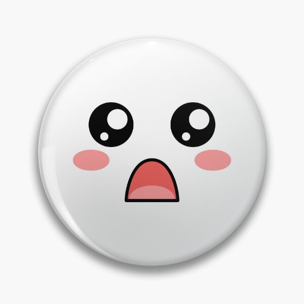 Item preview, Cute kawaii blushing surprised face designed and sold by BlushyPrint.