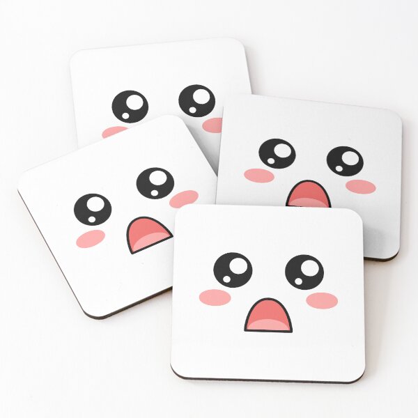 Item preview, Cute kawaii blushing surprised face designed and sold by BlushyPrint.
