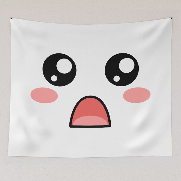 Item preview, Cute kawaii blushing surprised face designed and sold by BlushyPrint.