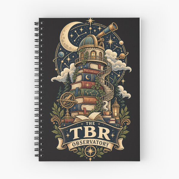 Item preview, The TBR Observatory – Celestial Book Lover Art designed and sold by Golden Era Studio.