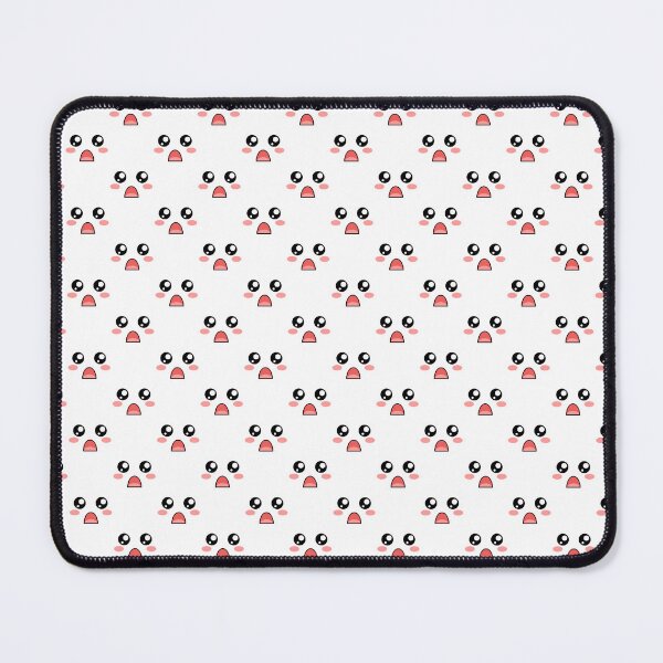Item preview, Cute kawaii blushing surprised face pattern designed and sold by BlushyPrint.