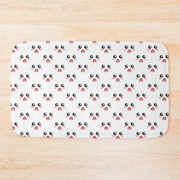 Item preview, Cute kawaii blushing surprised face pattern designed and sold by BlushyPrint.