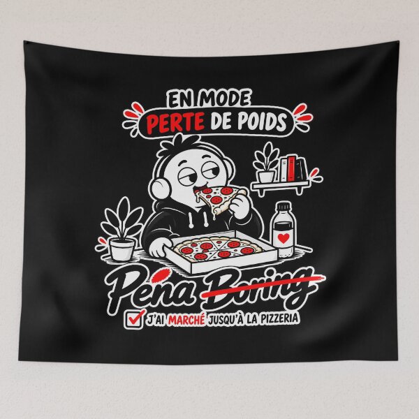 Item preview, Funny Weight Loss T-shirt – I Walked All the Way to the Pizzeria designed and sold by J-Impression.