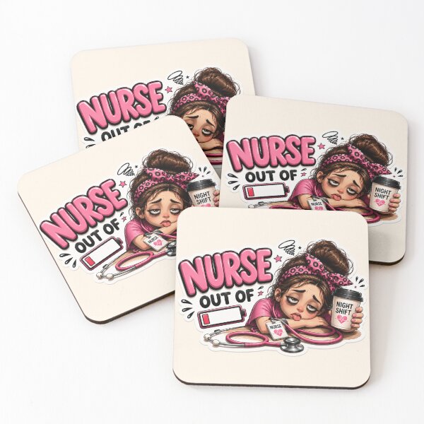 Item preview, Nurse Out of Battery – Funny Tired Night Shift Nurse designed and sold by HO•Designs.