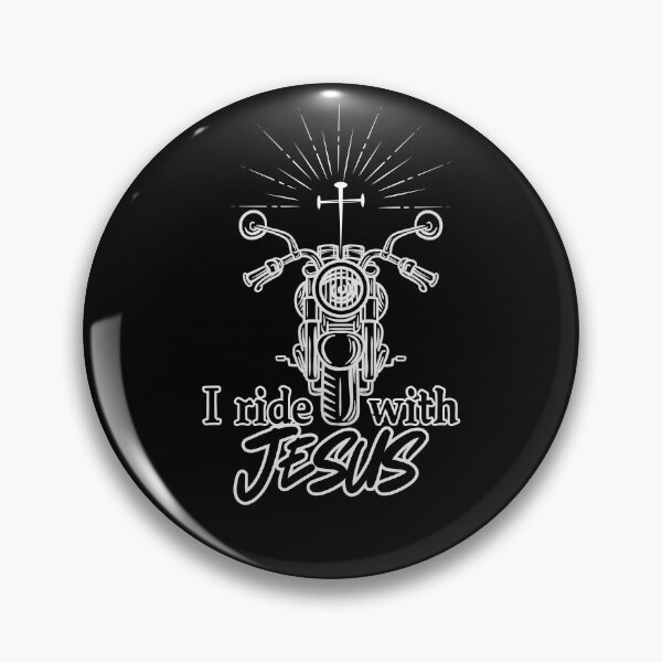 Item preview, I Ride With Jesus Motorcycle and Cross designed and sold by SunandShade.