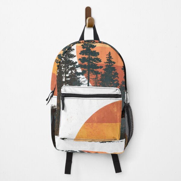 Item preview, Retro 70s sunset with bear - Vintage forest & nature designed and sold by Artdavesalzburg.