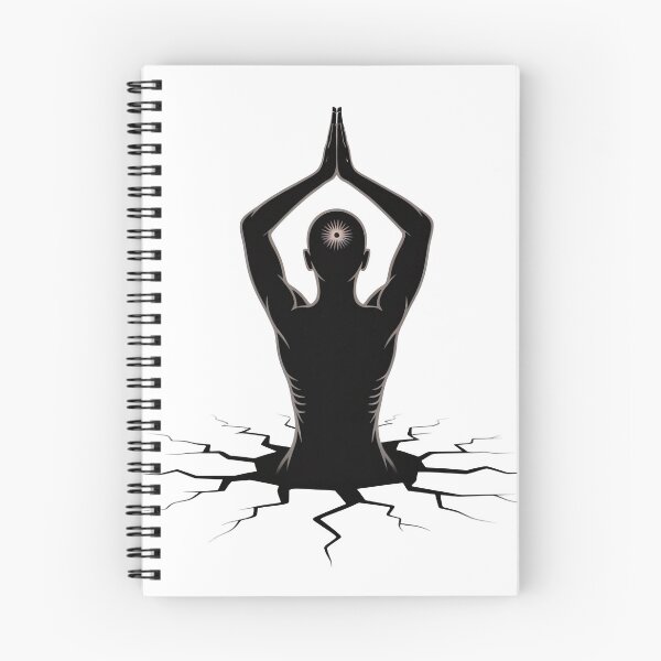 Item preview, Breaking Cracks Third Eye Meditating Figure Through for Stress designed and sold by 108stillness.