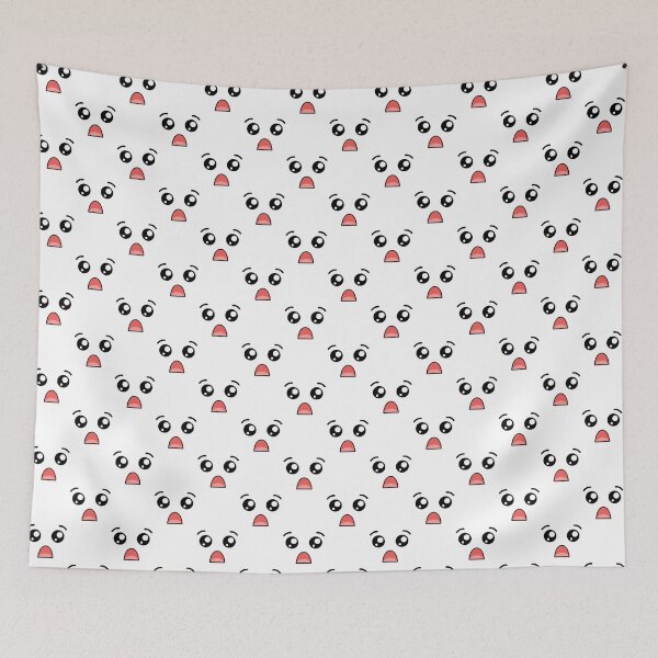 Item preview, Adorable kawaii surprised face pattern designed and sold by BlushyPrint.