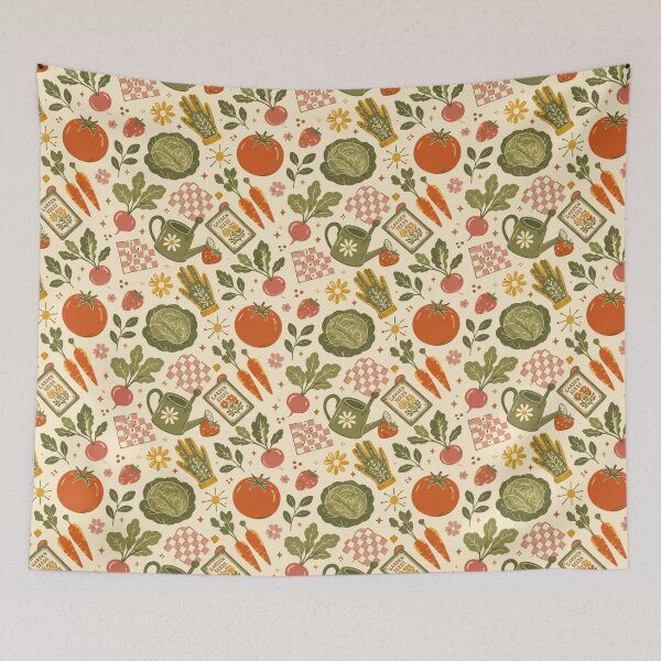 Item preview, Vintage Cottage Garden Pattern designed and sold by Pick&Grin.