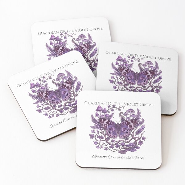 Item preview, Dark Cottagecore Butterfly Illustration - Guardian of the Violet Grove Vintage Goth  designed and sold by Nalvie Studio.
