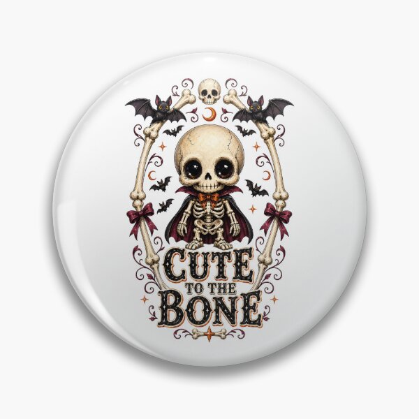 Item preview, Cute to the Bone - Cute Gothic Halloween Skeleton designed and sold by Kromia.
