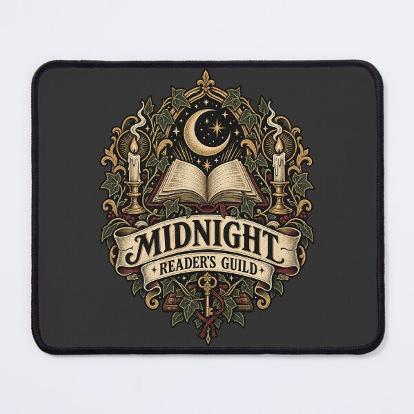 Item preview, Midnight Reader’s Guild – Dark Academia Bookish Crest designed and sold by Golden Era Studio.